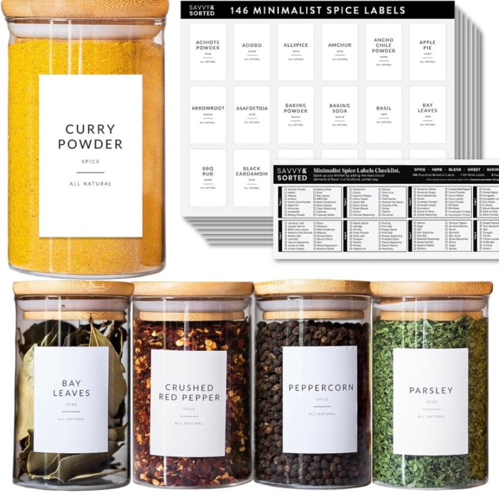 145 Spice Labels Pre-Printed - Picture 3 of 6